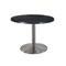 Holland Bar Stool Co 30" Tall OD214 Stainless Steel Table Base 22" Diameter 30" Diameter Black Steel Top OD214-2230SSOD30RBlkStl - alternate 1
